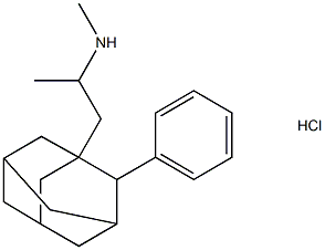 1-(2-Methylaminopropyl)-2-phenyladamantane hydrochloride Structural