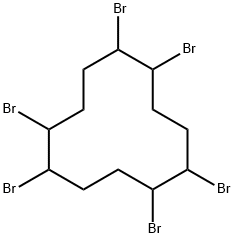 1,2,5,6,9,10-Hexabromocyclododecane Structural Picture
