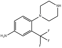 4-(1-PIPERAZINYL)-3-TRIFLUOROMETHYLBENZENAMINE Structural