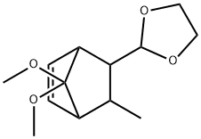 1,3-Dioxolane, 2-(7,7-dimethoxy-3-methyl-bicyclo(2.2.1)hept-5-en-2-yl) -