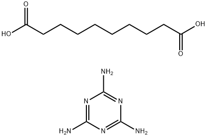 sebacic acid, compound with 1,3,5-triazine-2,4,6-triamine Structural