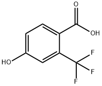 4-HYDROXY-2-(TRIFLUOROMETHYL)BENZOIC ACID Structural