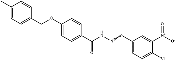 N'-[(E)-(4-CHLORO-3-NITROPHENYL)METHYLIDENE]-4-[(4-METHYLBENZYL)OXY]BENZENECARBOHYDRAZIDE