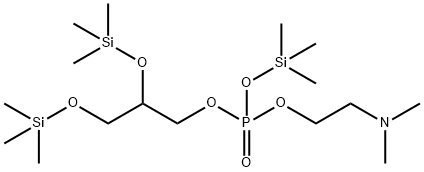 Phosphoric acid, 2,3-bis(trimethylsiloxy)propyl 2-(dimethylamino)ethyl  trimethylsilyl ester Structural