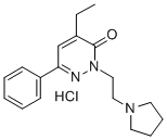 4-Ethyl-6-phenyl-2-(2-pyrrolidinoethyl)-3(2H)-pyridazinone hydrochlori de