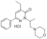 4-Ethyl-2-(1-methyl-2-morpholinoethyl)-6-phenyl-3(2H)-pyridazinone hyd rochloride