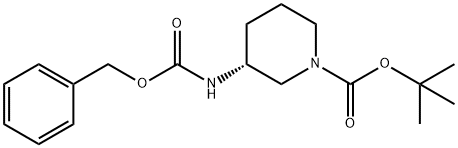 1-Piperidinecarboxylic acid, 3-[[(phenylmethoxy)carbonyl]amino]-, 1,1-dimethylethyl ester, (3R)-