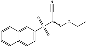 3-ETHOXY-2-(2-NAPHTHYLSULFONYL)ACRYLONITRILE Structural