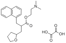 alpha-(1-Naphthylmethyl)tetrahydro-2-furanpropionic acid 2-(dimethylam ino)ethyl ester oxalate