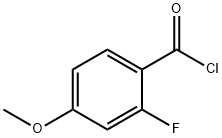 2-Fluoro-4-methoxybenzoylchloride Structural