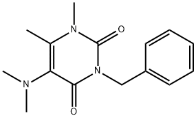 Uracil, 3-benzyl-1,6-dimethyl-5-dimethylamino- Structural