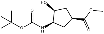 (1R,2S,4S)-N-BOC-1-AMINO-2-HYDROXYCYCLOPENTANE-4-CARBOXYLIC ACID METHYL ESTER