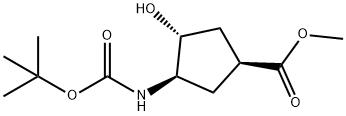 (1R,2R,4S)-N-BOC-1-AMINO-2-HYDROXYCYCLO-PENTANE-4-CARBOXYLIC ACID METHYL ESTER