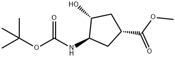 (1R,2R,4R)-N-BOC-1-AMINO-2-HYDROXYCYCLOPENTANE-4-CARBOXYLIC ACID METHYL ESTER