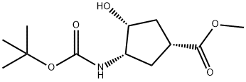 (1S,2R,4R)-N-BOC-1-AMINO-2-HYDROXYCYCLOPENTANE-4-CARBOXYLIC ACID METHYL ESTER