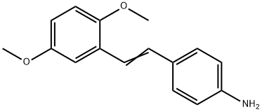 4-[2-(2,5-dimethoxyphenyl)vinyl]aniline Structural