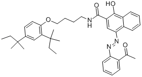 4-[(2-acetylphenyl)azo]-N-[4-[2,4-bis(1,1-dimethylpropyl)phenoxy]butyl]-1-hydroxynaphthalene-2-carboxamide     