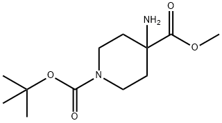 4-AMINO-PIPERIDINE-1,4-DICARBOXYLIC ACID 1-TERT-BUTYL ESTER 4-METHYL ESTER Structural