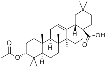 3-ACETYLOXY-(3ALPHA)-OLEAN-12-EN-28-OIC ACID Structural