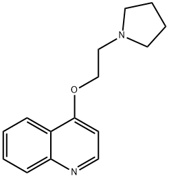 Quinoline, 4-(2-(1-pyrrolidinyl)ethoxy)- Structural