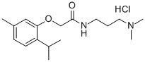 Acetamide, N-(3-(dimethylamino)propyl)-2-(thymyloxy)-, monohydrochlori de