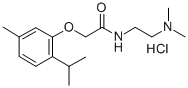 Acetamide, N-(2-(dimethylamino)ethyl)-2-(thymyloxy)-, monohydrochlorid e