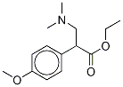Ethyl α-(p-Methoxyphenyl)-β-(dimethylamino)propionate Structural