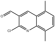 2-CHLORO-5,8-DIMETHYL-3-QUINOLINECARBALDEHYDE Structural