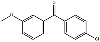 4-CHLORO-3'-METHOXYBENZOPHENONE Structural