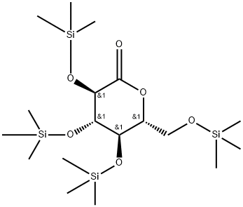2,3,4,6-Tetrakis-O-trimethylsilyl-D-gluconolactone Structural Picture