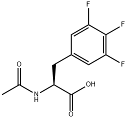 N-ACETYL-(3,4,5-TRIFLUOROPHENYL)-L-ALANINE Structural