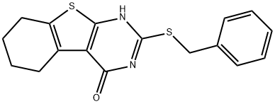 2-(BENZYLTHIO)-5,6,7,8-TETRAHYDRO-[1]-BENZOTHIENO[2,3-D]PYRIMIDIN-4(1H)-ONE