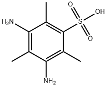 3,5-Diamino-2,4,6-trimethylbenzenesulfonic acid Structural