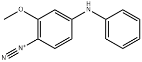 2-methoxy-4-(phenylamino)benzenediazonium  Structural