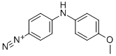 4-[(4-methoxyphenyl)amino]benzenediazonium Structural