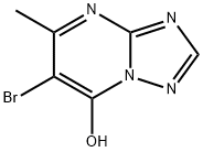 6-bromo-5-methyl-1,2,4-triazolo[1,5-a]pyrimidin-7-ol Structural