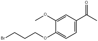 1-(4-(3-bromopropoxy)- 3-methoxyphenyl)ethanone Structural