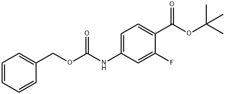 T-BUTYL-4-N-Z-AMINO-2-FLUORO-BENZOATE Structural