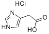 4-IMIDAZOLEACETIC ACID HYDROCHLORIDE Structural