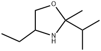 Oxazolidine, 4-ethyl-2-methyl-2-(1-methylethyl)- (9CI) Structural