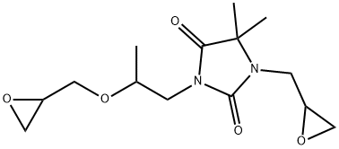 5,5-dimethyl-3-[2-(oxiranylmethoxy)propyl]-1-(oxiranylmethyl)imidazolidine-2,4-dione   