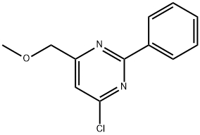 4-CHLORO-6-(METHOXYMETHYL)-2-PHENYLPYRIMIDINE Structural