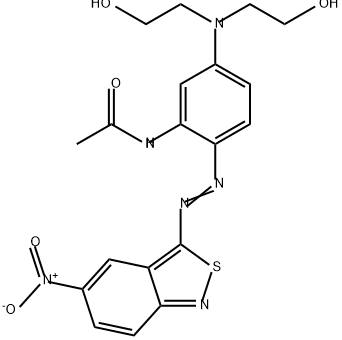 N-[5-[bis(2-hydroxyethyl)amino]-2-[(5-nitro-2,1-benzisothiazol-3-yl)azo]phenyl]acetamide Structural