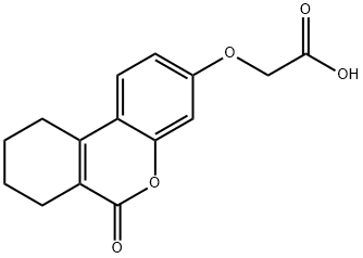 (6-OXO-7,8,9,10-TETRAHYDRO-6H-BENZO[C]CHROMEN-3-YLOXY)-ACETIC ACID Structural