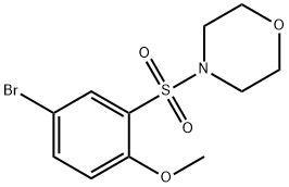 4-(5-BROMO-2-METHOXYBENZENESULPHONYL)MORPHOLINE Structural