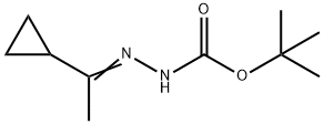 Hydrazinecarboxylic acid, (1-cyclopropylethylidene)-, 1,1-dimethylethyl ester Structural