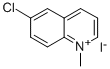Quinolinium, 6-chloro-N-methyl-, iodide Structural