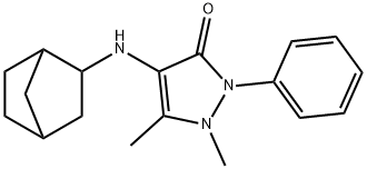 Antipyrine, 4-(2-norbornylamino)- Structural