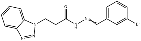 3-(1H-1,2,3-benzotriazol-1-yl)-N'-(3-bromobenzylidene)propanohydrazide