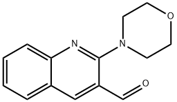 2-MORPHOLIN-4-YL-QUINOLINE-3-CARBALDEHYDE Structural